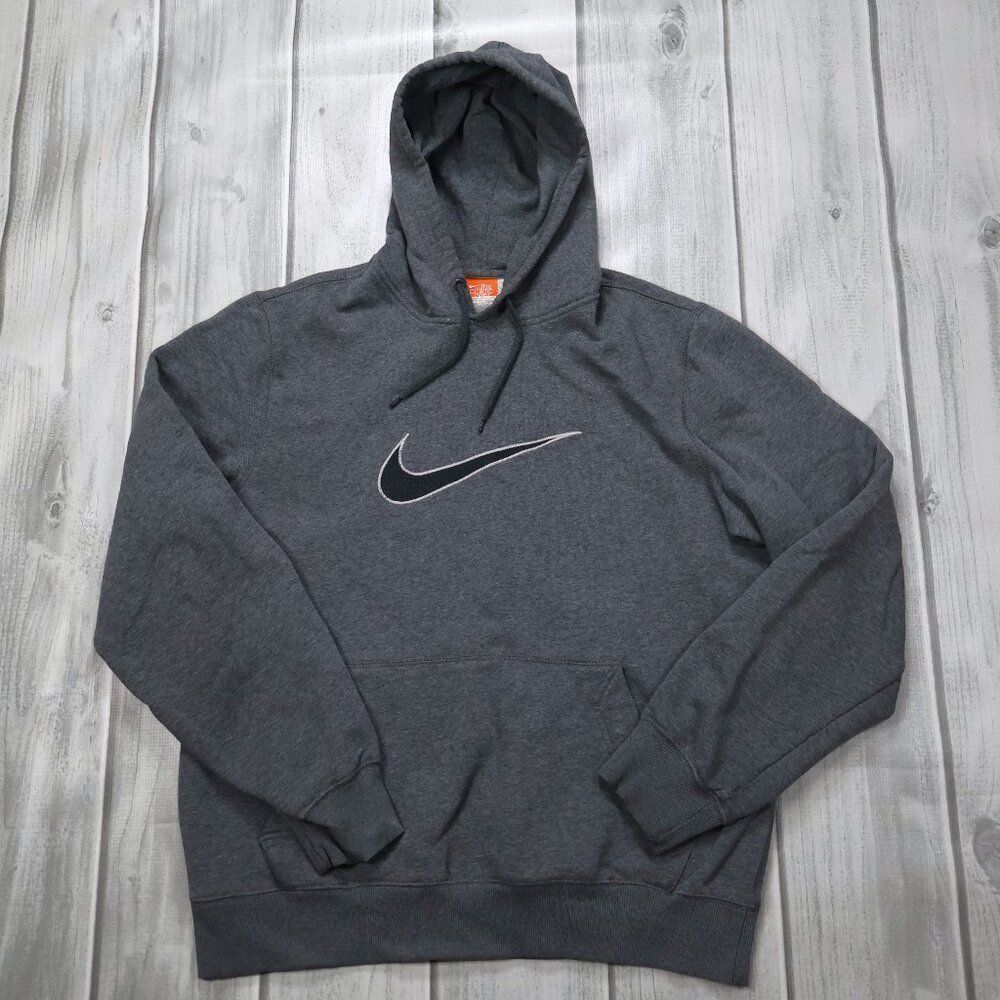 Vintage Nike Y2K The Athletic Dept Men's Hoodie Grau Size Large Fitness